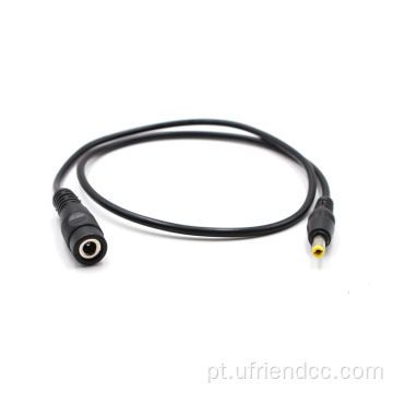 Cabo de extensão de potência do conector DC para feminino